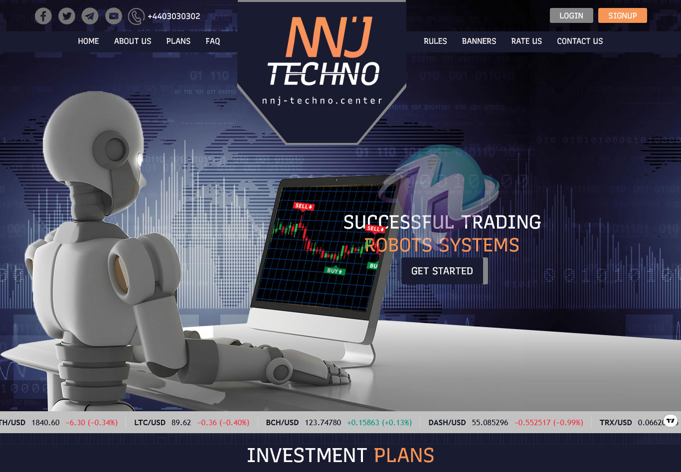 Nnj-techno Hyip Invest Crypto Trading Bot