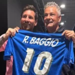 Messi bertemu Roberto Baggio
